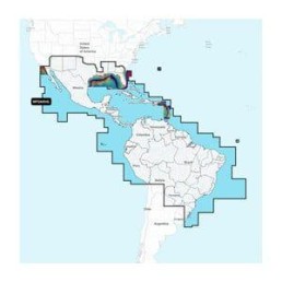 GARMIN Navionics+ Mexico, Caribbean to Brazil, Navionics Platinum+ microSD/SD card NPSA004L | 010-C1364-40