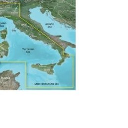 GARMIN BlueChart g3 MicroSD/SD Card Chart, Mediterranean Sea, Central-West | 010-C0770-20