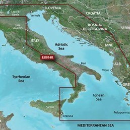 GARMIN BlueChart g3 MicroSD/SD Card Chart, Italy, Adriatic Sea | 010-C0772-20