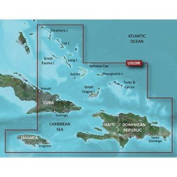 GARMIN HXUS029R BlueChart G3 MicroSD/SD Card Regular On the Water Unparalleled Coastal Chart, Southern The Bahamas | 010-C0730-20