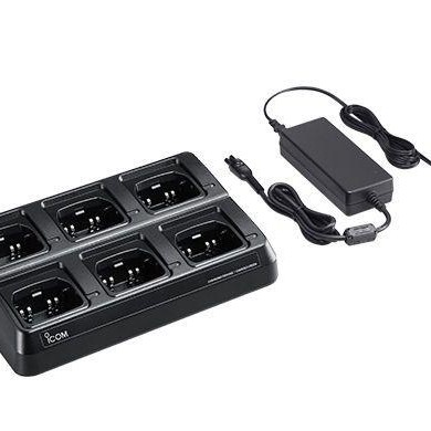 ICOM Six gang charger (includes AC adapter with Euro plug) | BC214-1E