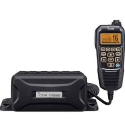 ICOM Black box marine VHF fixed mount with black Command Mic | M400BB