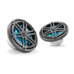 JL AUDIO M3-770X-S-Gm-i 7.7 in 70 W 4 Ohm 2-Way Marine Coaxial Speaker with RGB LED Lighting, Gunmetal Sport Grille | 93521