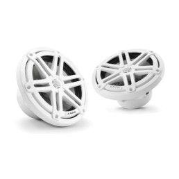 JL AUDIO M3-770X-S-Gw 7.7 in 70 W 4 Ohm 2-Way Marine Coaxial Speaker, Gloss White Sport Grille | 93522