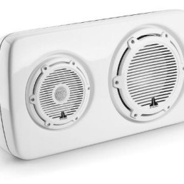 JL AUDIO M6-103EWS-Gw-C-3Gw-L M6 3-Way, Full-Range Enclosed Speaker Sys., Gloss White, White Tweeter, Left-Side | 90197