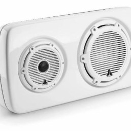 JL AUDIO M6-103EWS-Gw-C-GwGw-L M6 3-Way, Full-Range Enclosed Speaker Sys., Gloss White, Black Tweeter, Left-Side | 90132