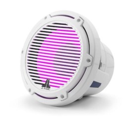 JL AUDIO M6-8W-C-GwGw-i-4 8 in 200 W 4 Ohm Marine Subwoofer with Transflective LED Lighting, Gloss White Classic Grille | 93625