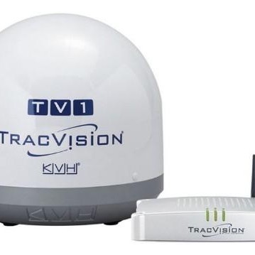 TracVision TV1 with IP-enabled TV-Hub B; Linear Universal Single-output LNB | 01-0366-02