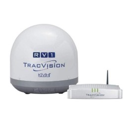 TracVision RV1 with IP-enabled TV-Hub A+; Circular LNB with Stacked Dual-output; for N. American Services (DIRECTV, DISH Network & Bell TV); FREE DIRECTV US or DISH Network Receiver included | 01-0367