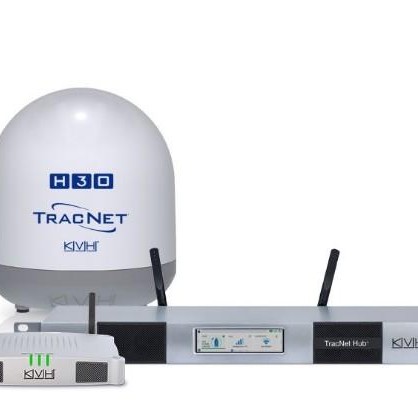 KVH TracNet H30 with TracNet Hub (DC Power) | 01-0432-21​ *​DROP-SHIP ITEM. SHIPS IN 1-3 DAYS. FREIGHT CHARGES APPLY