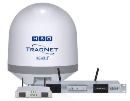 KVH TracNet H60 Wi-Fi/Cellular/Satellite Ku-band Antenna w/TracNet Hub+ w/BDU Single-Cable, No Labels - For boats 60+ feet (18+ meters)| 01-0436-12​ *DROP-SHIPS IN 1-3 DAYS. FREIGHT CHARGES APPLY