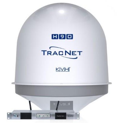 KVH TracNet H90 Wi-Fi/Cellular/Satellite Ku-band Antenna w/TracNet Hub+ w/BDU Single-Cable - For boats 90+ feet (27+ meters) | 01-0441-11 *DROP-SHIPS IN 1-3 DAYS. FREIGHT CHARGES APPLY