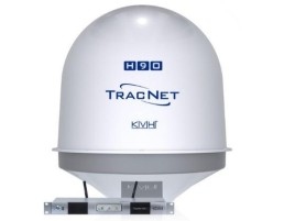 KVH TracNet H90 Wi-Fi/Cellular/Satellite Ku-band Antenna w/TracNet Hub+ W/BDU Single-Cable, No Labels - For boats 90+ feet (27+ meters) | 01-0441-12 *DROP-SHIPS IN 1-3 DAYS. FREIGHT CHARGES APPLY