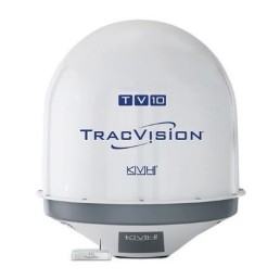 KVH TracVision TV10 with IP-enabled TV-Hub A+; Linear Universal Quad-output LNB with AutoSkew & GPS; Circular LNB with Stacked Dual-output Included; for Regional Ku-band Services Worldwide | 01-0445-0