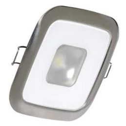 LUMITEC Mirage Square Down Light, Polished, Warm White | 116119