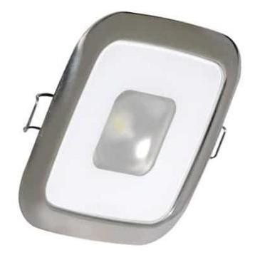 LUMITEC Mirage Square Down Light, Polished, Warm White | 116119