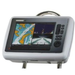 NAVPOD 17.9 x 7.5 x 12.6 in Acrylic Capped ABS SailPod Pre-Cut for Raymarine C120W/E120W for 9.5 in Wide Guard|GP1031