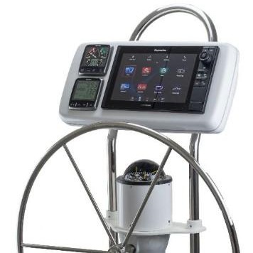 NAVPOD SystemPod Pre-Cut for Raymarine eS127/eS128 & AXIOM PRO 12 on the right *AND* 2 additional instruments (3.6