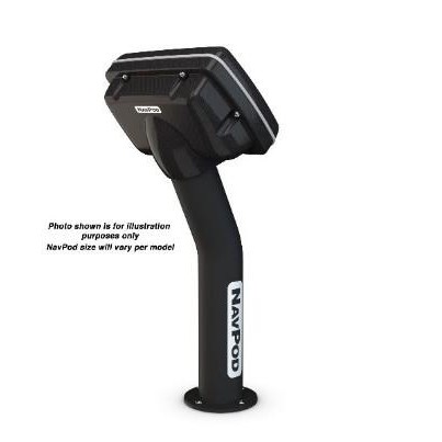 NAVPOD 13.09 x 9.93 x 25.36 in Acrylic Capped ABS PedestalPod Pre-Cut for Garmin GPSMAP 4008/4208 Chartplotter (Carbon Series)|PED4802-C