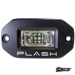 PLASHLIGHTS 20w Flush Mounted Low Profile Led Light - 120° Scene Flood - Black | 20-LP-FM-SC