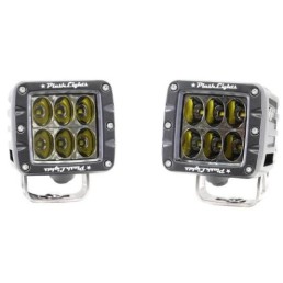 PLASHLIGHTS Led Cube Light - Driving Beam - Pair | 30-DB-K