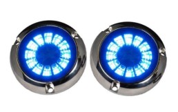 PLASHLIGHTS Epik Underwater Transom Light - Blue - Pair | PL-UWL-EPIK-BL-K