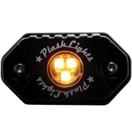 PLASHLIGHTS Ambor Rock Light Single, Black Housing | RL-AMB-S