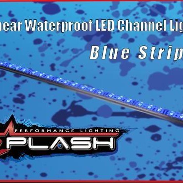 PLASHLIGHTS Linear Waterproof Led Channel Light - Blue | RS-BL-40