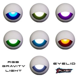 PLASHLIGHTS Gravity Surface Mounted Led Deck Light - White Housing - Rgb | UL-1014-EL-RGB-WHT