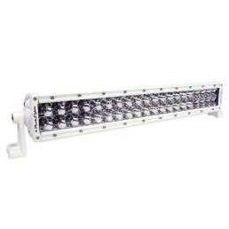 PLASHLIGHTS XX Series Led Light Bar Marine White Housing (5w), Double Row Flood Pattern. | XX-20-5W-FL-WHT