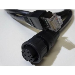 RAYMARINE Round Raynet Connector To RJ45 Male For Hooking Radars To E7 And New C & E Series | A62360