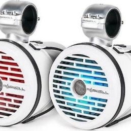 ROSWELL R1 8 in 200 W 50 Hz to 20 kHz Component-Style Tower Speakers, White | C920-1710
