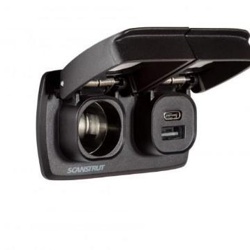 SCANSTRUT Flip Pro Duo -USB-A & USB-C with 12V Power Socket | SC-MULTI-F2