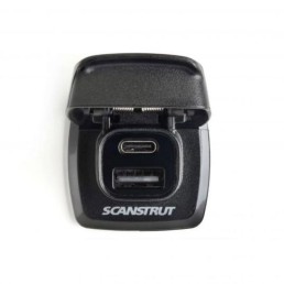 SCANSTRUT Flip Pro Fast Charge Dual USB-A & USB-C Socket | SC-USB-F1