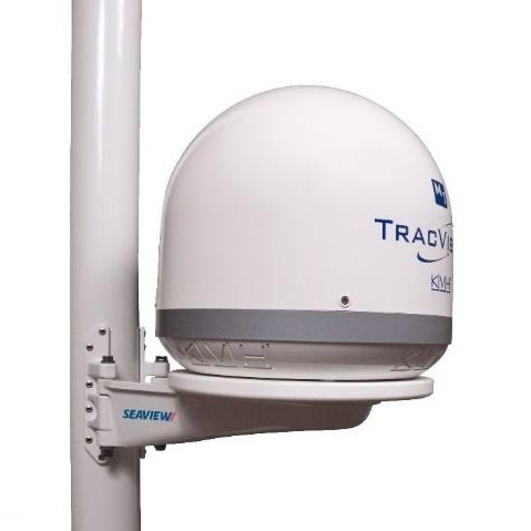 SEAVIEW Mast Mount for KVH M1/M2/M3/TV1/TV3, Intellian i1/i2/i3, Raymarine 37STVwill fit a mast 2 5/8 in. or larger | SM15A