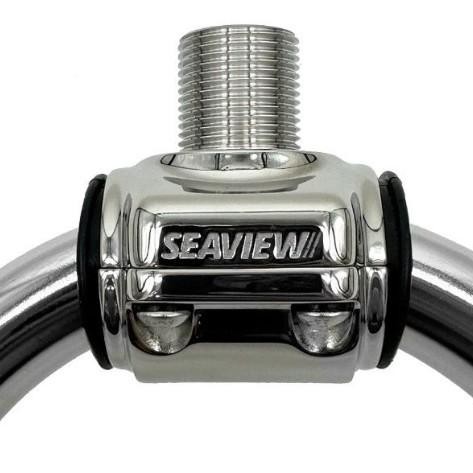 SEAVIEW S.S. rail clamp with 1-14 threads to fit 1, 1.125 and 1.25 diameter rail | SVRCL1