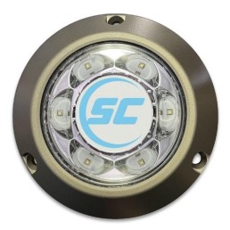 SHADOW-CASTER SC3 Aluminum Surface Mount Underwater Light 3k Lumens - Bimini Blue | SC3-BB-ALSM