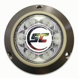 SHADOW-CASTER SC3 Aluminum Surface Mount Underwater Light 3k Lumens - Color Changing | SC3-CC-ALSM