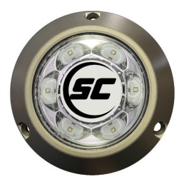 SHADOW-CASTER SC3 Aluminum Surface Mount Underwater Light 3k Lumens - Great White | SC3-GW-ALSM