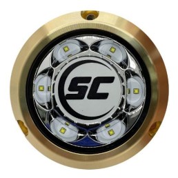 SHADOW-CASTER SC3 Bronze Surface Mount Underwater Light 3k Lumens - Blue & White | SC3-GW-BZSM