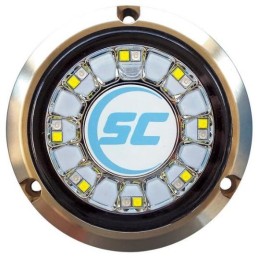 SHADOW-CASTER 16 LEDs Bronze Underwater Marine Light - Blue & White | SCR-16-BW-BZ-10