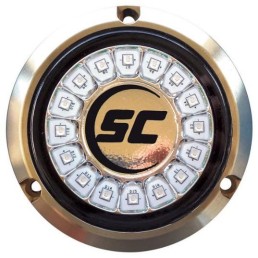 SHADOW-CASTER 16 LEDs Bronze Underwater Marine Light Cool Red | SCR-16-CR-BZ-10