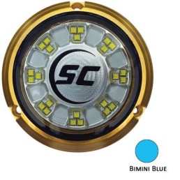 SHADOW-CASTER 24 LEDs Bronze Underwater Marine Light - Bimini Blue | SCR-24-BB-BZ-10