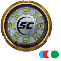 SHADOW-CASTER 24 LEDs Bronze Underwater Marine Light - Color Changing | SCR-24-CC-BZ-10