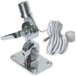 SIMRAD Stainless Steel Quickfit Antenna Mount with Cable for Use with Both 7.9 and 3.3 ft Fiberglass Antennas | AA000224