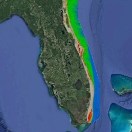 StrikeLines 3D Florida East Coast Beach Reefs RAYMARINE | SL3DECBRRAY