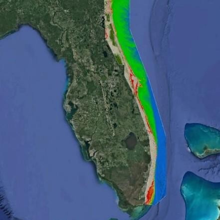 StrikeLines 3D Florida East Coast Beach Reefs RAYMARINE | SL3DECBRRAY