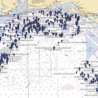 StrikeLines North Gulf Hardbottom Fishing Spots RAYMARINE | SLWPNGRAY