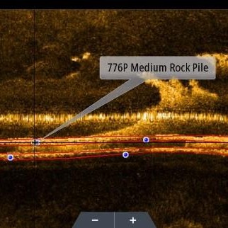 StrikeLines Gulfstream Pipeline Waypoints with Sidescan ImagE NAVICO | SLWPPLWINAV