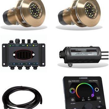 LUMISHORE EOS TIX404-EOS 2 Light Set w/Display (2 TIX404-EOS 2 Lights +iConnect Hub + EOS-LUX Command Center + EOS-LUX-SUPRA Display) | 60-560